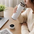 500ml Thermos Bottle, Temperature Display Thermos, Stainless Steel Water Bottle, Vacuum Insulated Bottle, Touch Lid Thermos, Hot And Cold Drinks.