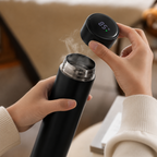 500ml Thermos Bottle, Temperature Display Thermos, Stainless Steel Water Bottle, Vacuum Insulated Bottle, Touch Lid Thermos, Hot And Cold Drinks.