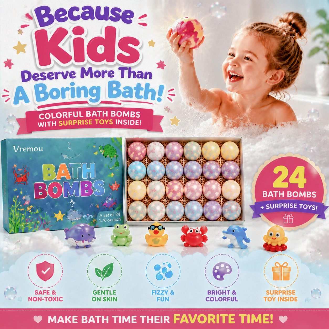 Bath Bombs for Kids