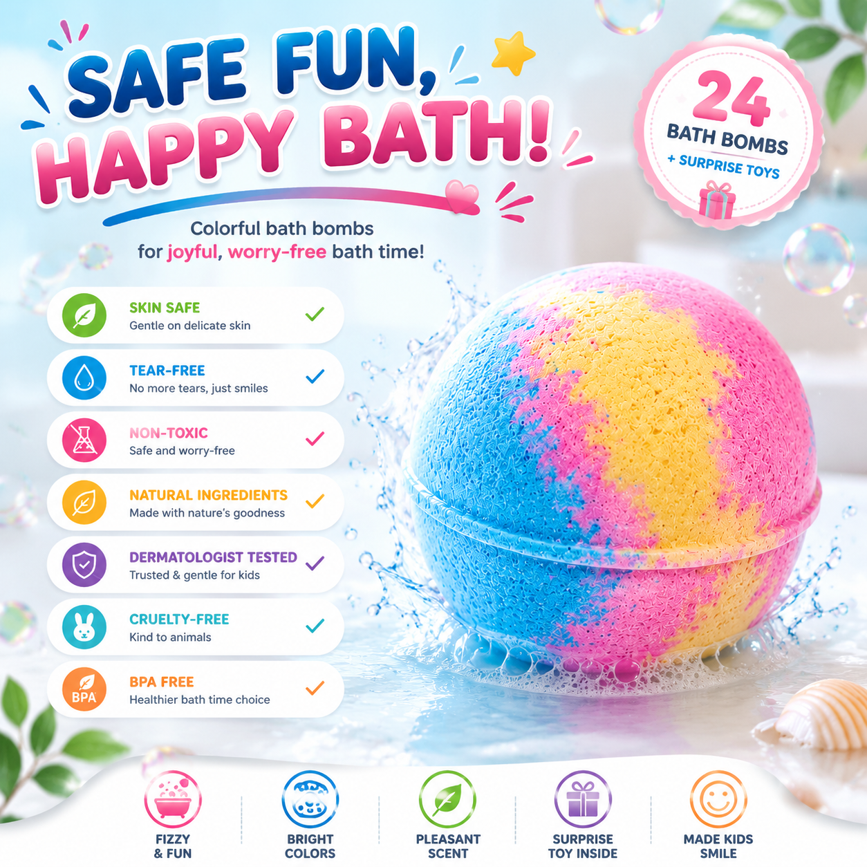 Bath Bombs for Kids