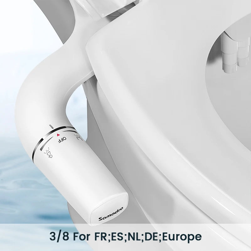 SAMODRA Ultra-Slim Bidet - Dual Nozzle Attachment