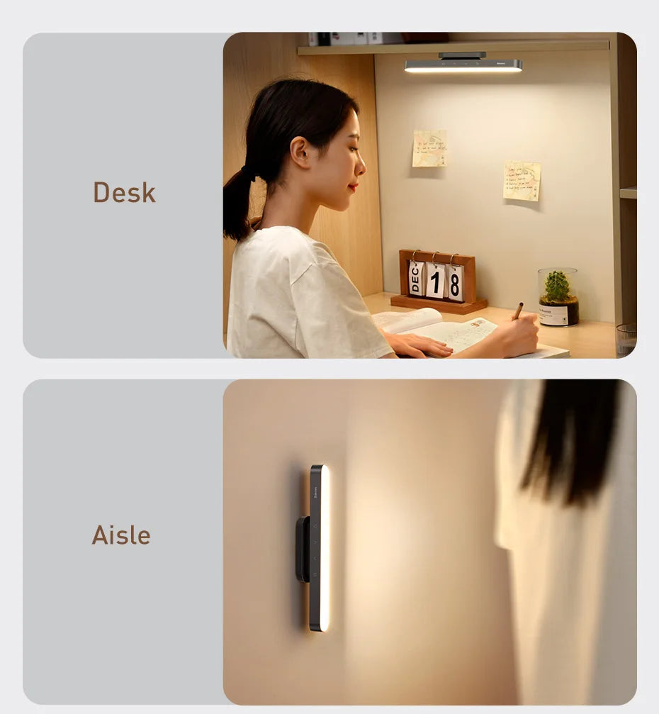 Baseus Magnetic LED Desk Lamp - Rechargeable Cabinet Light