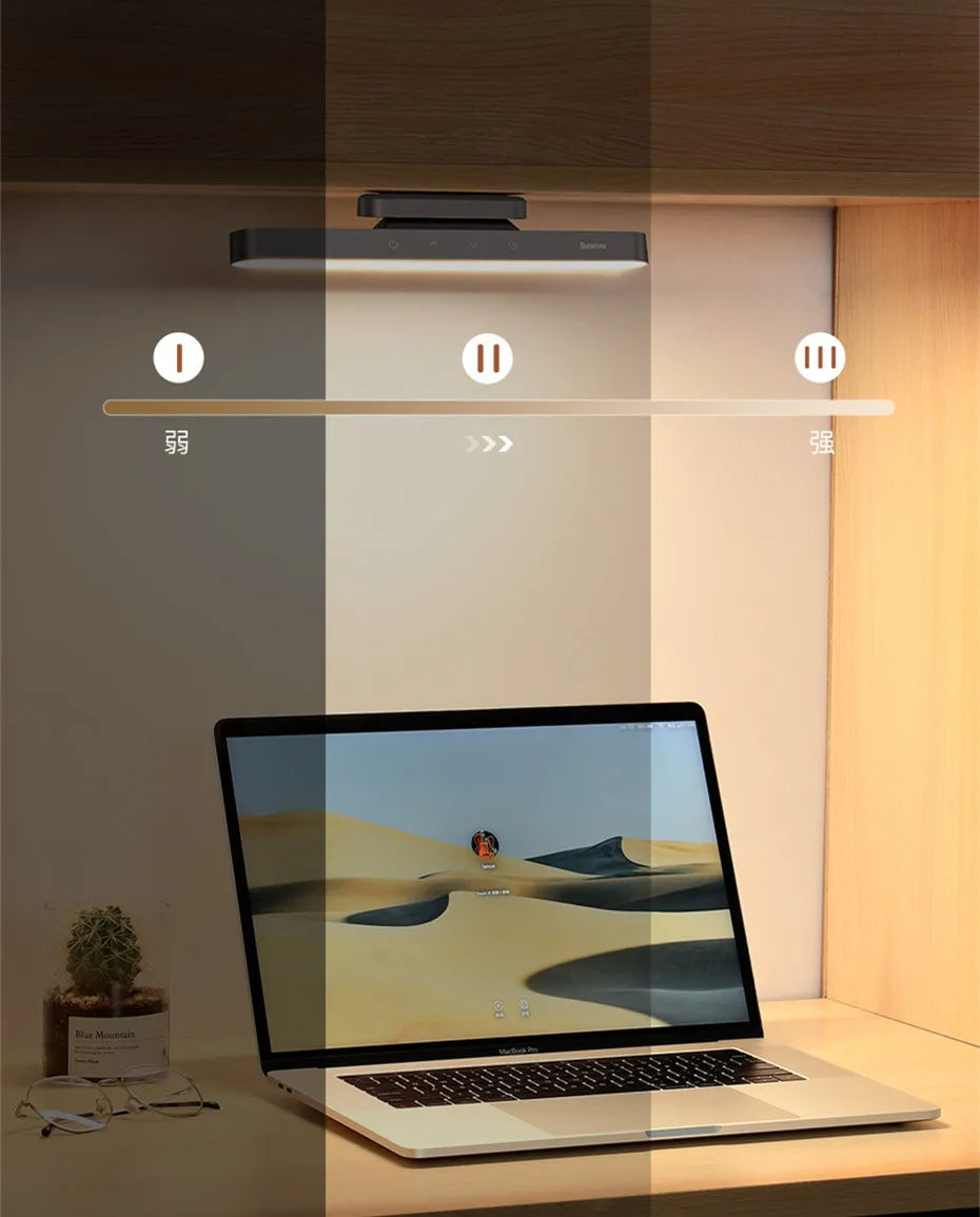 Baseus Magnetic LED Desk Lamp - Rechargeable Cabinet Light