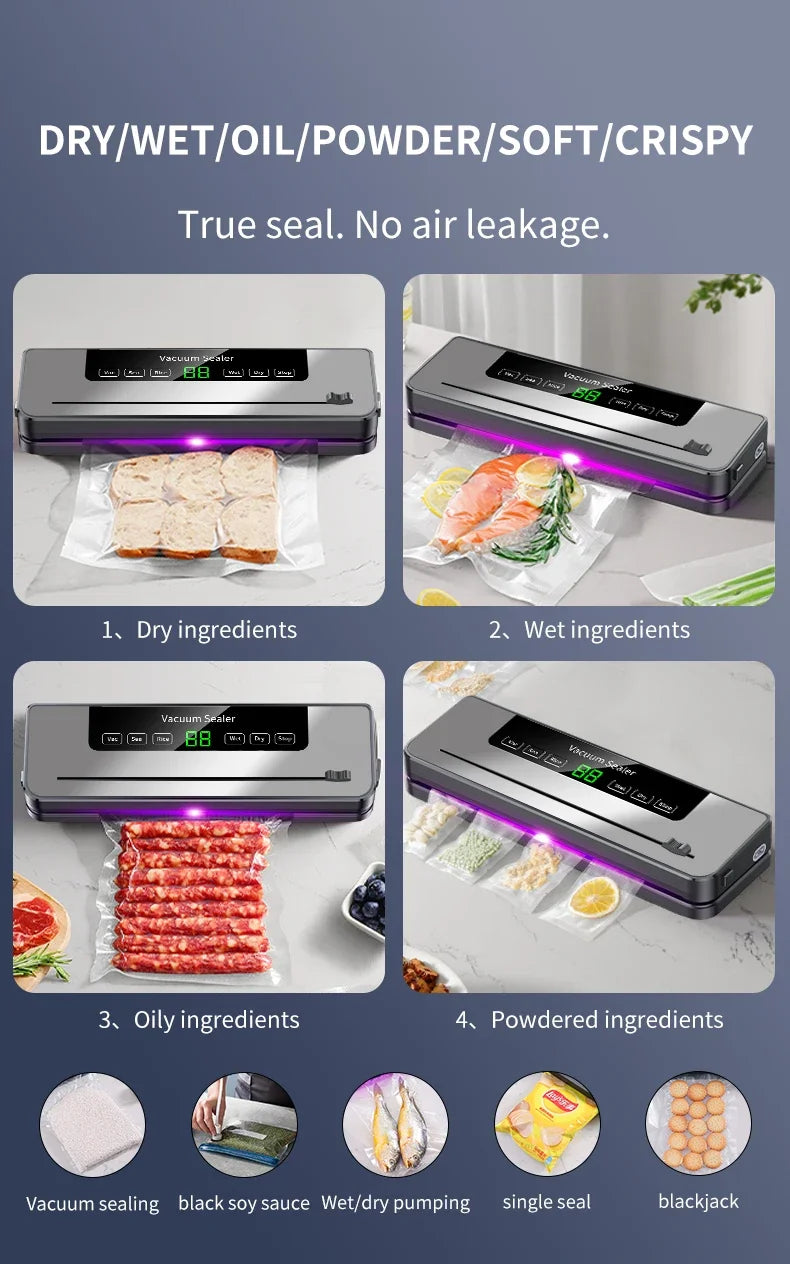 Automatic Vacuum Sealer - Dry/Wet Food Storage