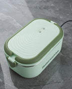 1L Electric Heated Lunch Box, 110V 18W Stainless Steel Food Warmer with Canada-Compatible Plug and 60–65°C Constant Heating