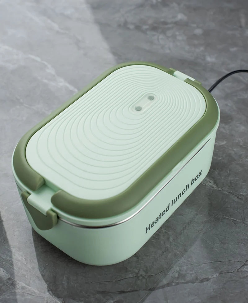1L Electric Lunch Box - Stainless Steel Food Warmer