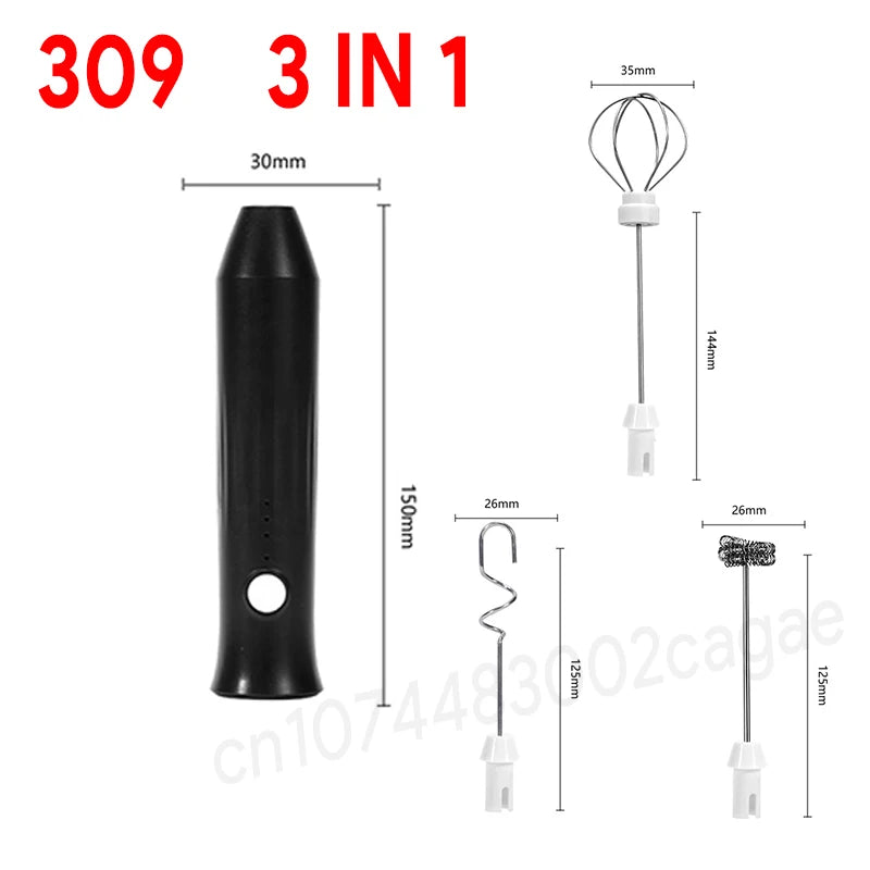 USB Rechargeable Milk Frother & Egg Beater