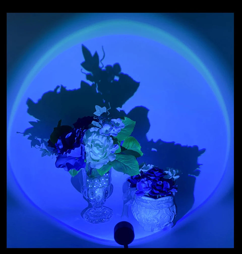 LED Sunset Projector Lamp - USB Mood Light