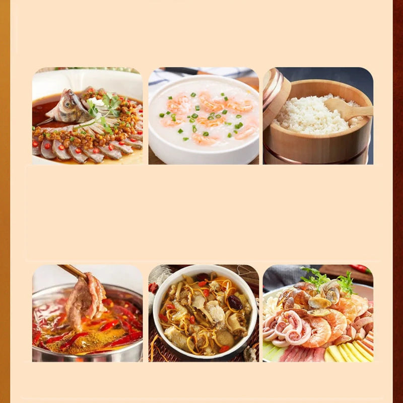 Electric Hot Pot Multicooker - Rice & Steamer