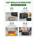 Cordless Electric Lunch Box - 16000mAh Food Warmer