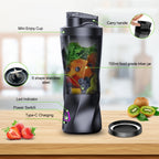 Portable Blender, 360W Personal Smoothie Blender with 6000mAh Battery and Anti-Jam Bidirectional Blades