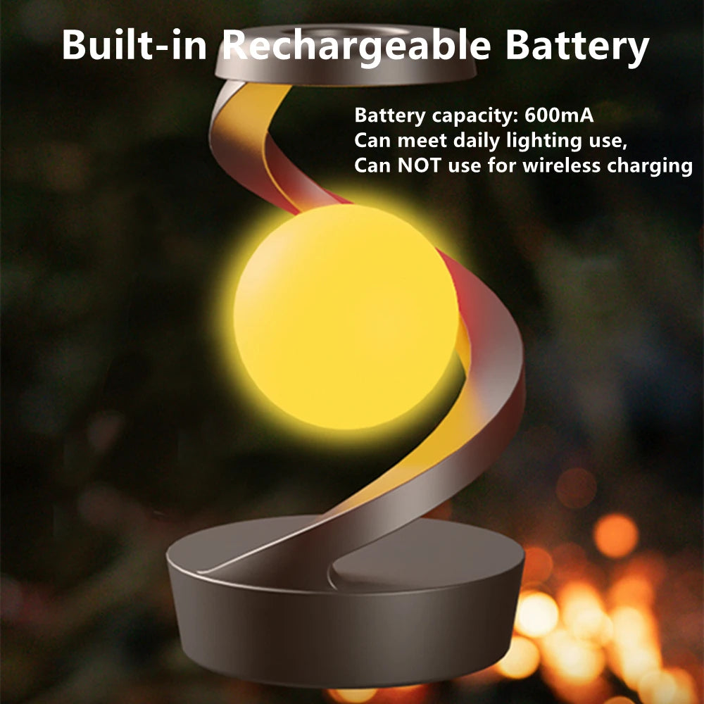 Floating RGB Table Lamp - 15W Wireless Charger