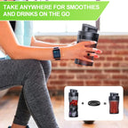 Portable Blender, 360W Personal Smoothie Blender with 6000mAh Battery and Anti-Jam Bidirectional Blades
