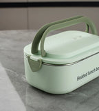 1L Electric Heated Lunch Box, 110V 18W Stainless Steel Food Warmer with Canada-Compatible Plug and 60–65°C Constant Heating