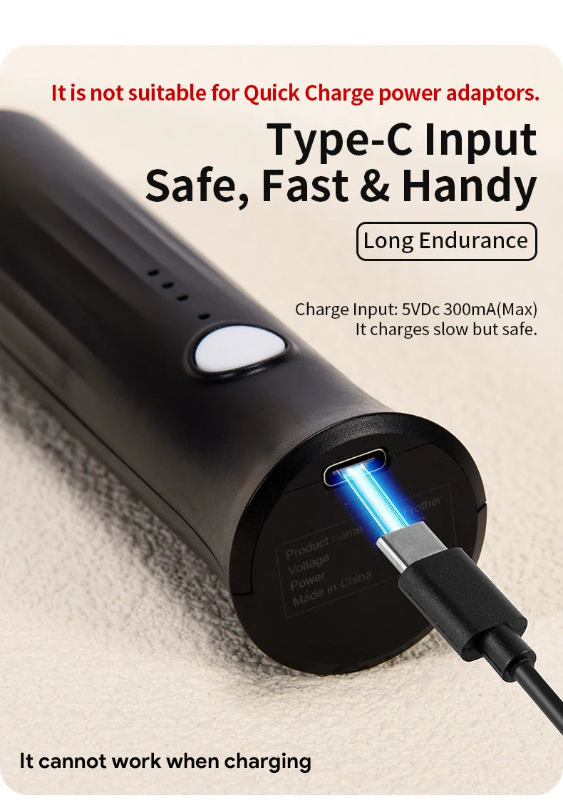 USB Rechargeable Milk Frother & Egg Beater