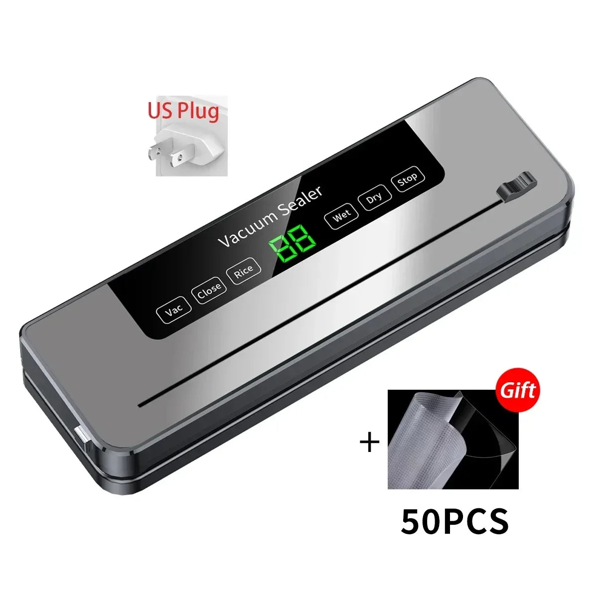 Automatic Vacuum Sealer - Dry/Wet Food Storage