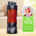 Portable Blender, 360W Personal Smoothie Blender with 6000mAh Battery and Anti-Jam Bidirectional Blades