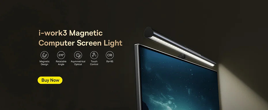 Baseus Magnetic LED Desk Lamp - Rechargeable Cabinet Light