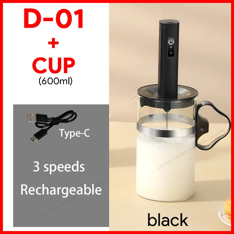 USB Rechargeable Milk Frother & Egg Beater