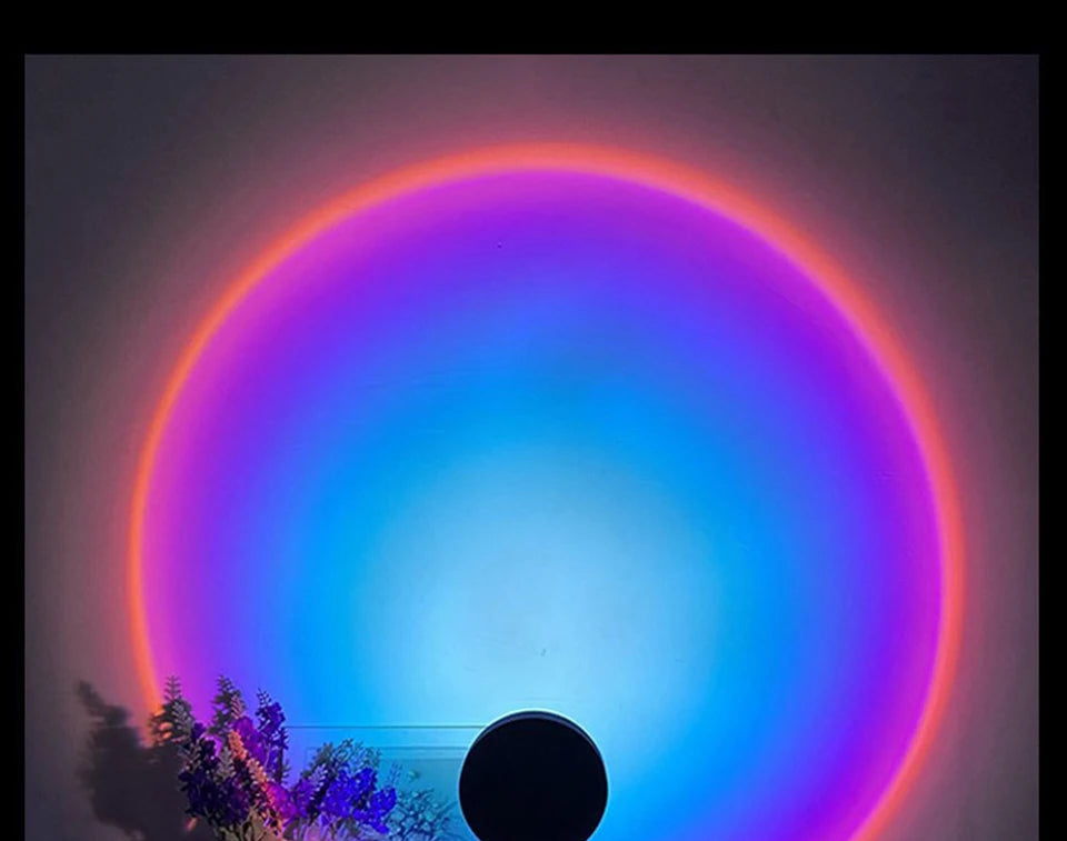LED Sunset Projector Lamp - USB Mood Light