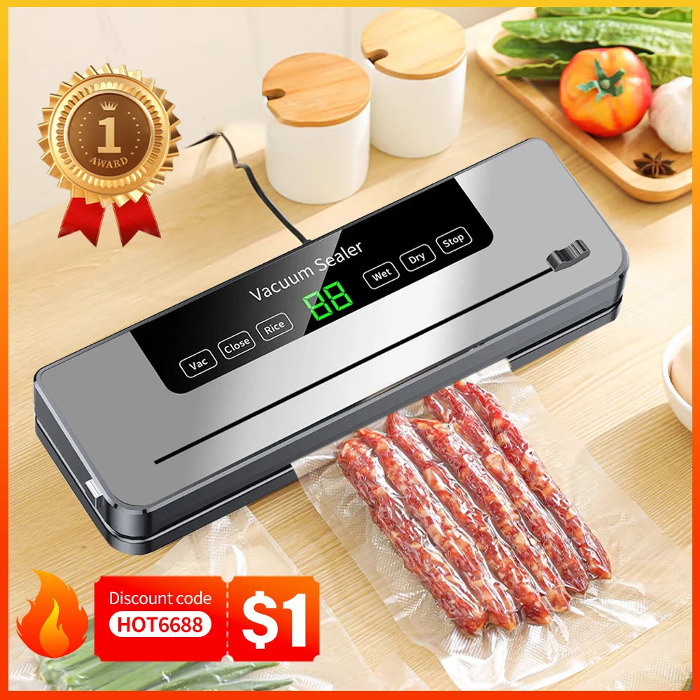 Automatic Vacuum Sealer - Dry/Wet Food Storage