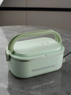 1L Electric Heated Lunch Box, 110V 18W Stainless Steel Food Warmer with Canada-Compatible Plug and 60–65°C Constant Heating