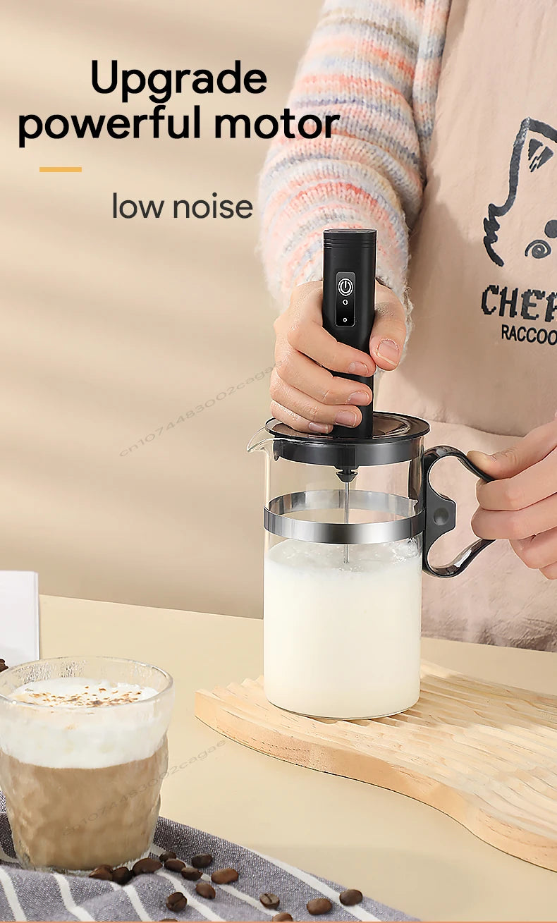 USB Rechargeable Milk Frother & Egg Beater