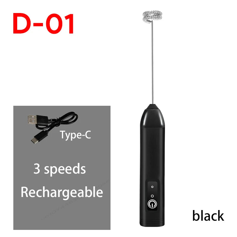 USB Rechargeable Milk Frother & Egg Beater