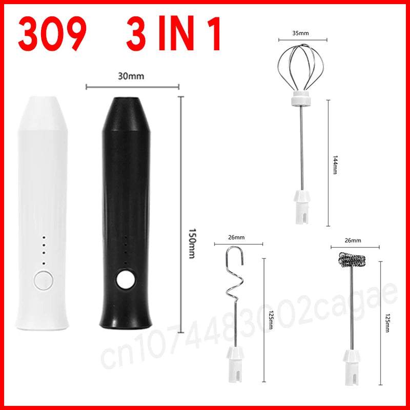 USB Rechargeable Milk Frother & Egg Beater