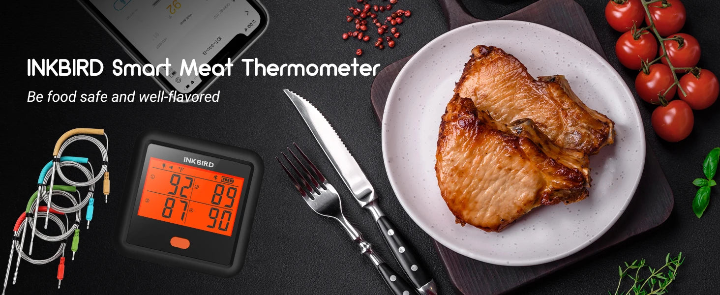 Wireless Bluetooth Meat Thermometer - BBQ & Oven