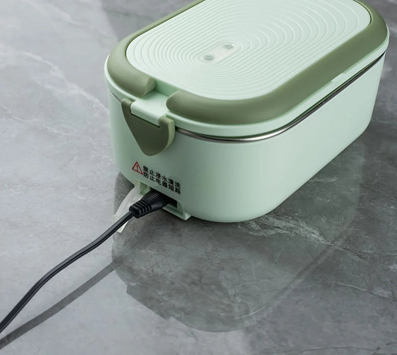 1L Electric Lunch Box - Stainless Steel Food Warmer