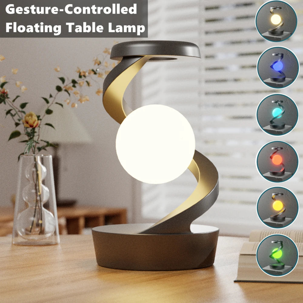 Floating RGB Table Lamp - 15W Wireless Charger