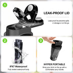 Portable Blender, 360W Personal Smoothie Blender with 6000mAh Battery and Anti-Jam Bidirectional Blades