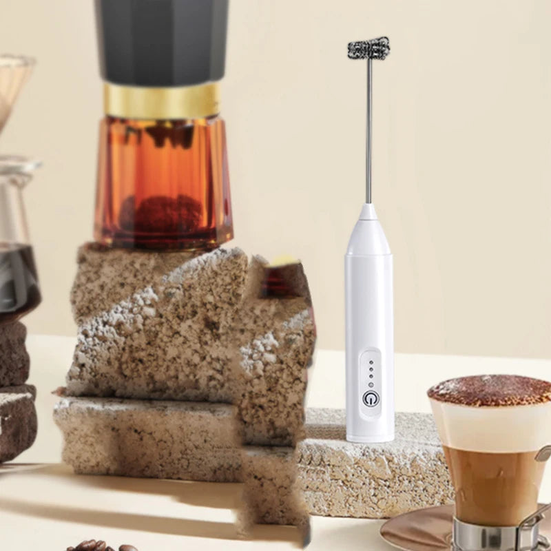 USB Rechargeable Milk Frother & Egg Beater