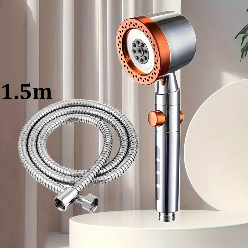High Pressure Filter Shower Head – 5 Modes, One-Button Stop