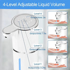 Automatic Touchless Foam and Liquid Soap Dispenser, USB Rechargeable Infrared Sensor Dispenser for Bathroom and Kitchen