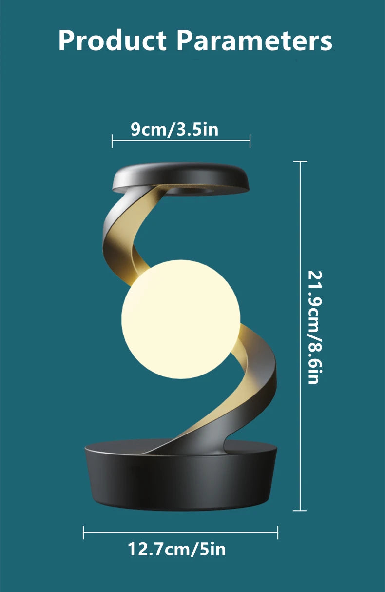 Floating RGB Table Lamp - 15W Wireless Charger