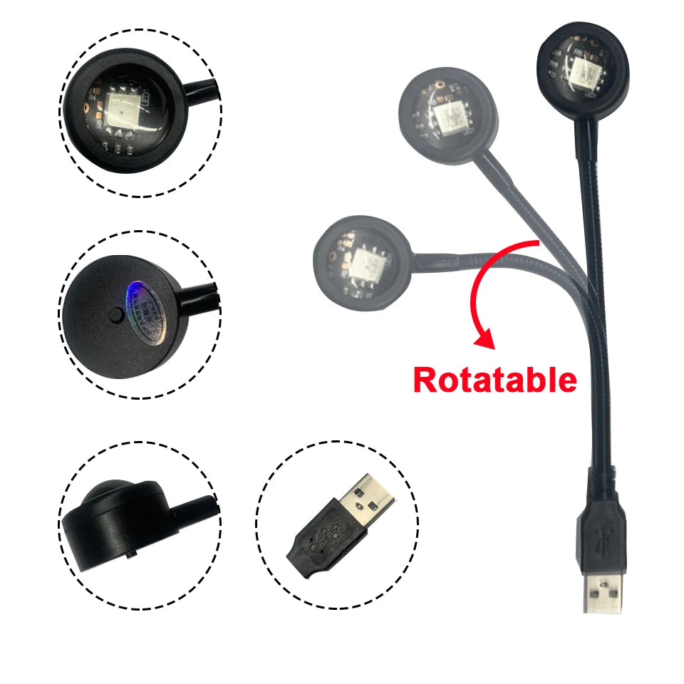 LED Sunset Projector Lamp - USB Mood Light