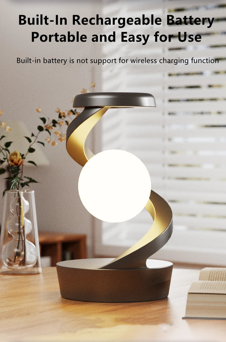 Floating RGB Table Lamp - 15W Wireless Charger