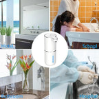 Automatic Touchless Foam and Liquid Soap Dispenser, USB Rechargeable Infrared Sensor Dispenser for Bathroom and Kitchen