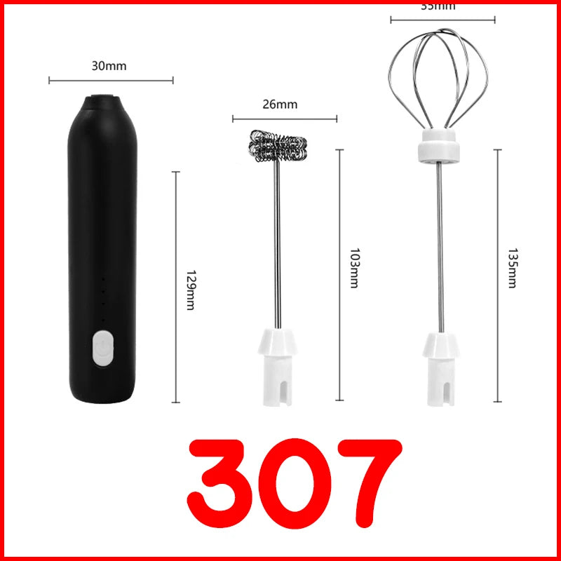 USB Rechargeable Milk Frother & Egg Beater
