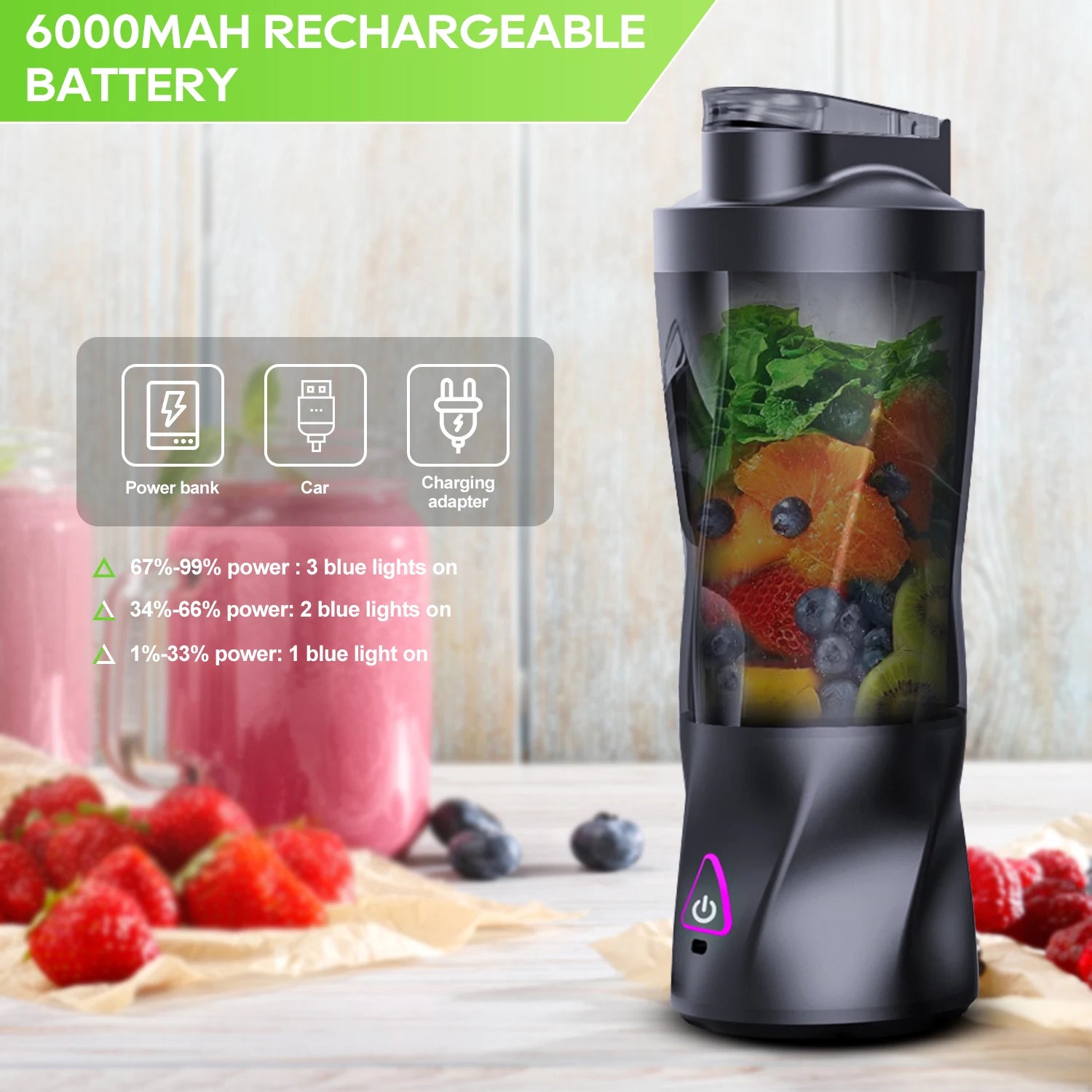 Portable USB Juicer Blender - 700ml