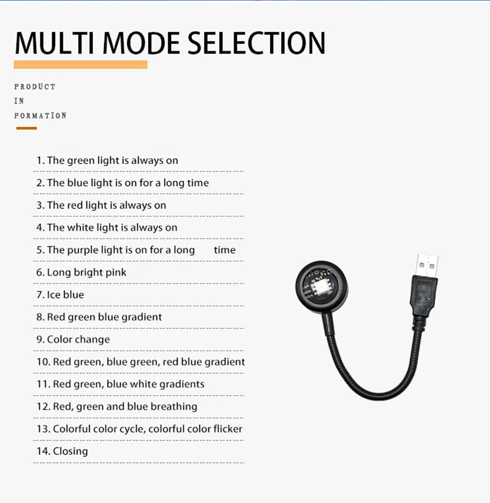 LED Sunset Projector Lamp - USB Mood Light