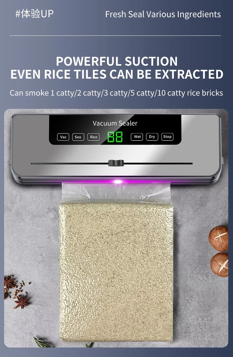 Automatic Vacuum Sealer - Dry/Wet Food Storage