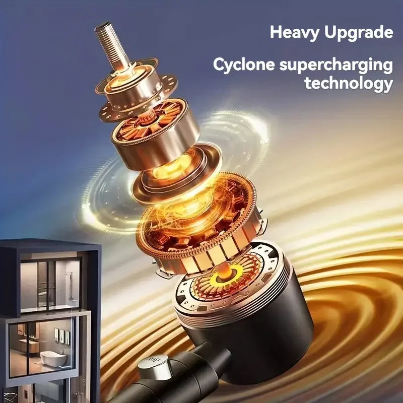 High Pressure Filter Shower Head – 5 Modes, One-Button Stop