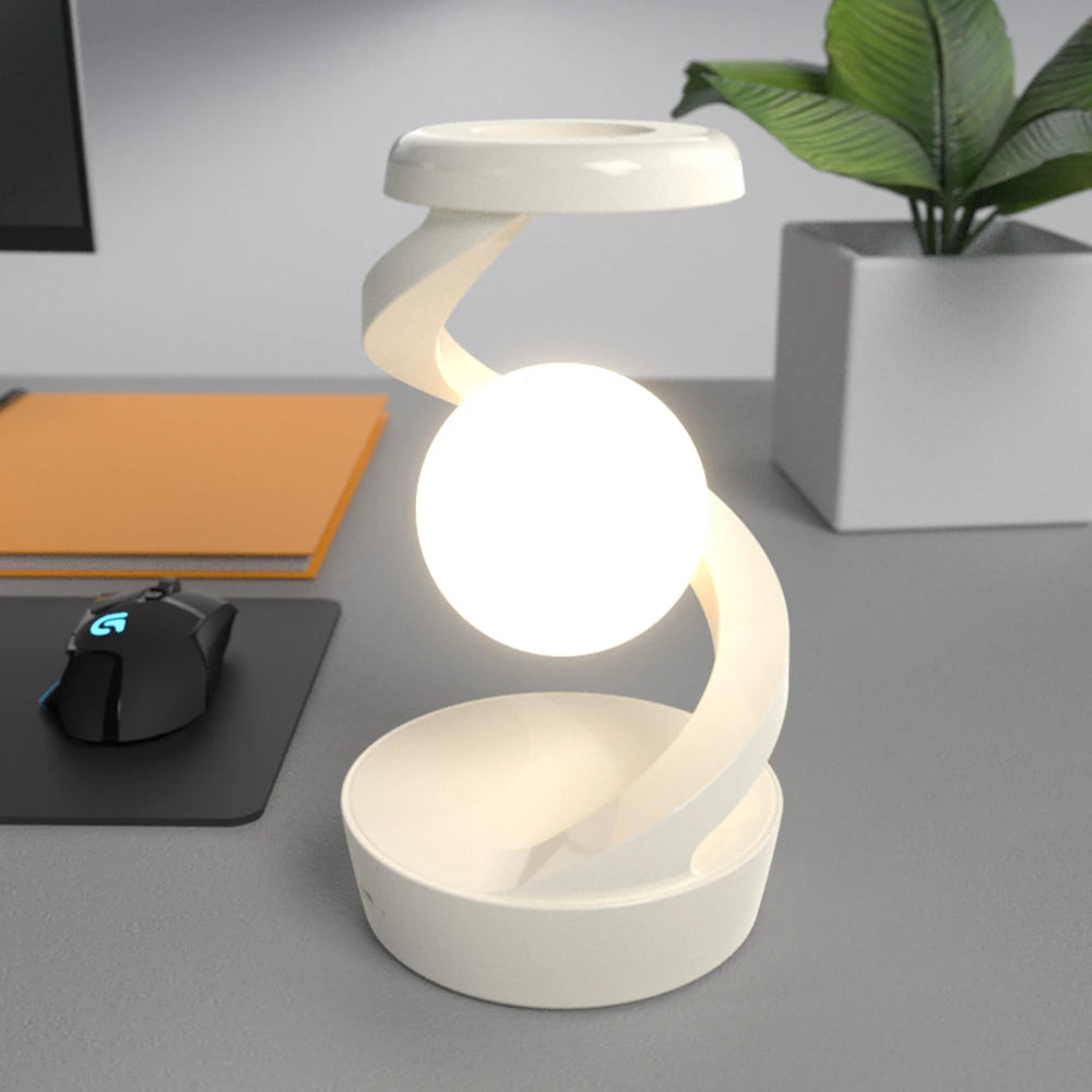 Floating RGB Table Lamp - 15W Wireless Charger