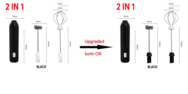 USB Rechargeable Milk Frother & Egg Beater