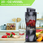 Portable Blender, 360W Personal Smoothie Blender with 6000mAh Battery and Anti-Jam Bidirectional Blades