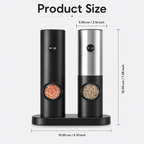 Electric grinder product size diagram