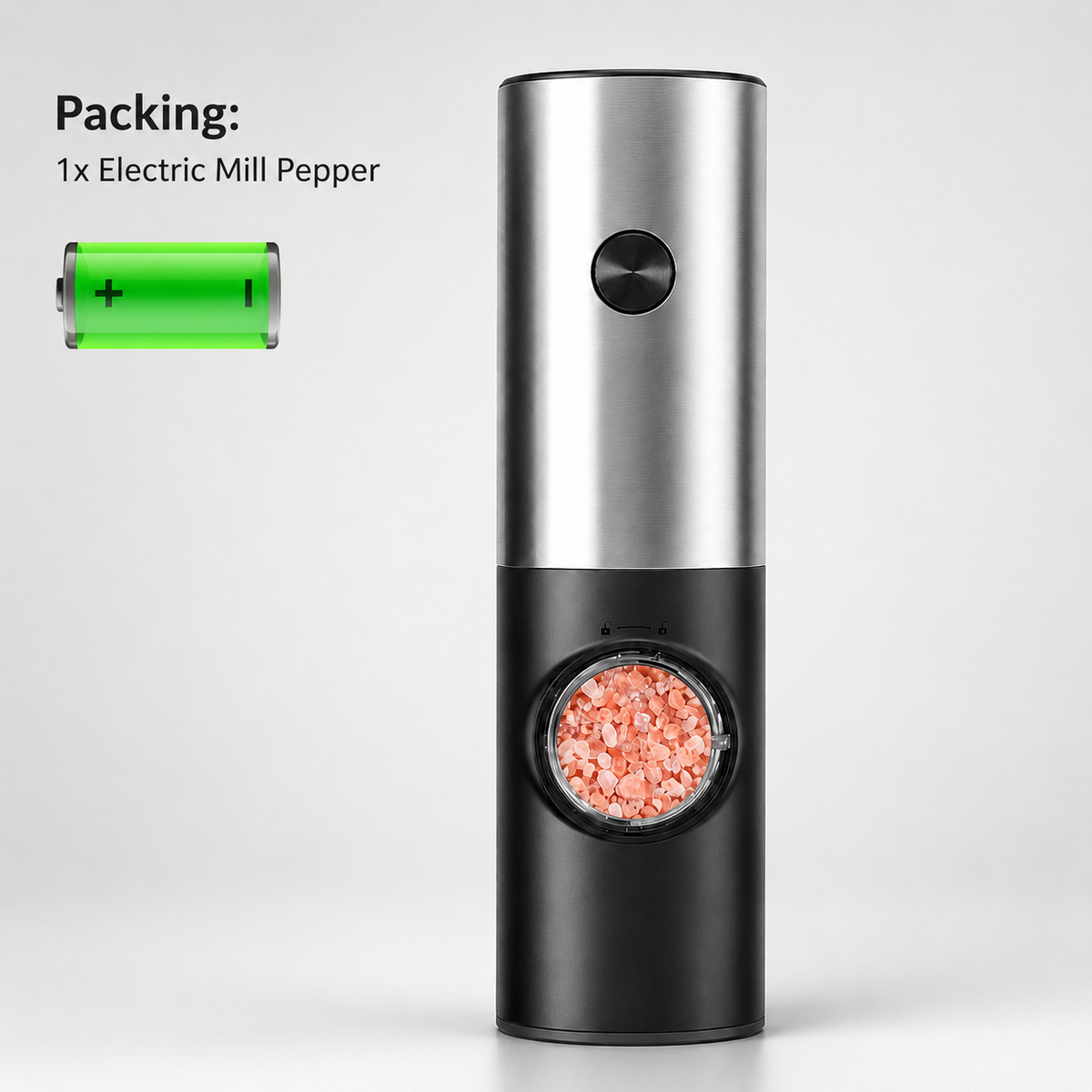 Silver electric grinder single packing battery image
